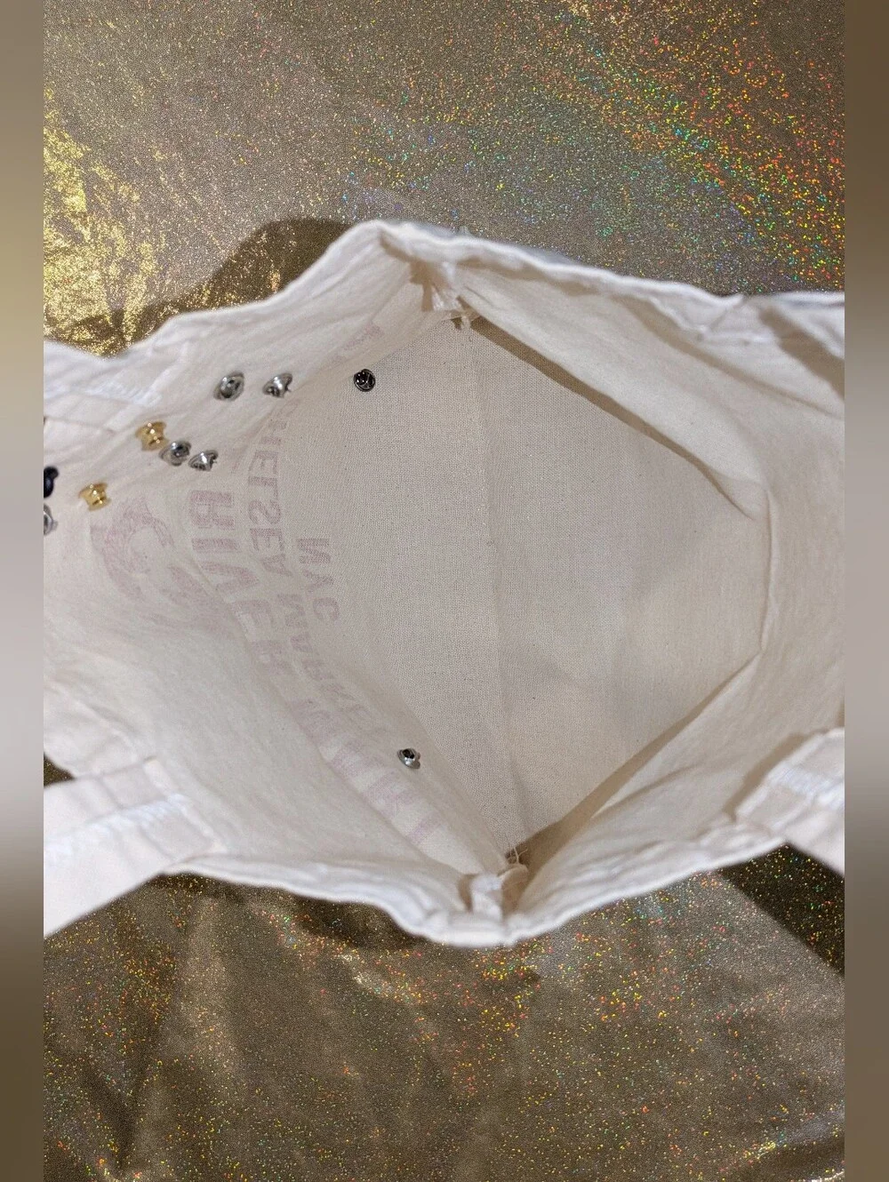 Pearl River Mart Chelsea Market NYC Tote with Many Enamel Pins - ALL NEW